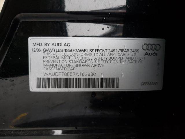 2007 AUDI A4 2.0T QUATTRO for Sale