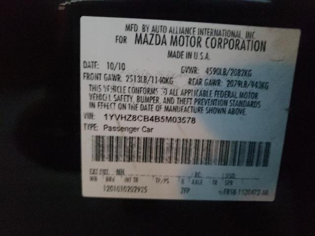 2011 MAZDA 6 S for Sale