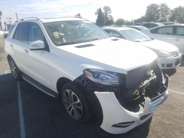 Salvage Car Mercedes Benz Gle Class 17 White For Sale In Van Nuys Ca Online Auction 4jgda5jb3ha8476