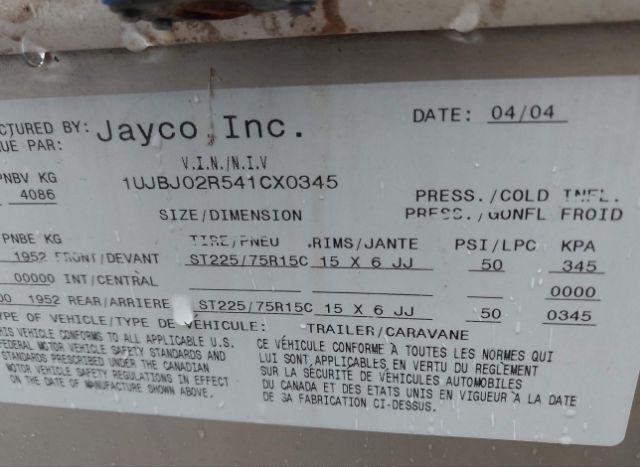 2004 JAYCO OTHER for Sale