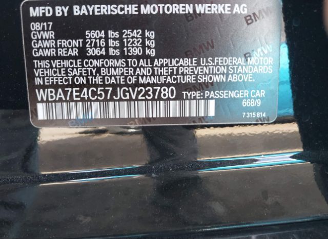 2018 BMW 740I for Sale