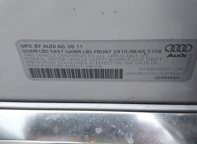 2012 AUDI A8 L for Sale