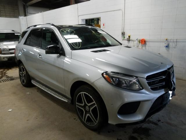 Salvage Car Mercedes Benz Gle Class 17 Silver For Sale In Neblaine Mn Online Auction 4jgda5hb9ha