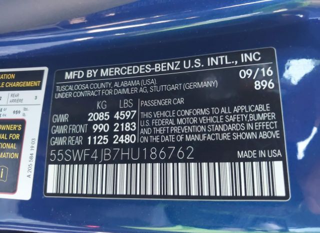 2017 MERCEDES-BENZ C-CLASS for Sale