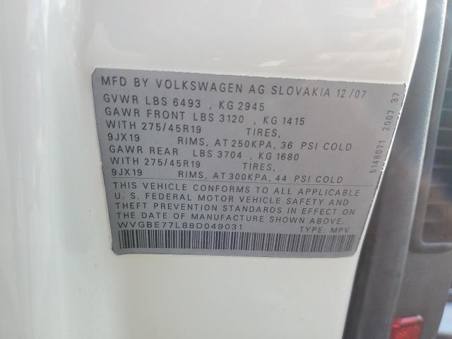 2009 VOLKSWAGEN TOUAREG 2 V6 TDI for Sale