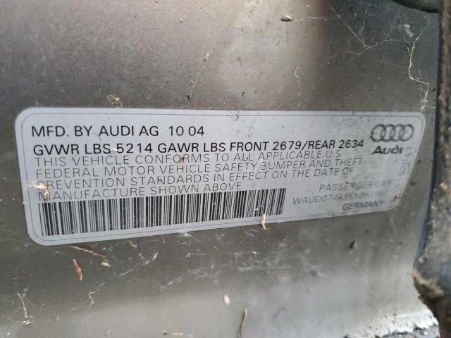 2005 AUDI A6 3.2 QUATTRO for Sale