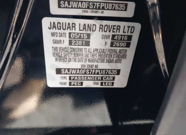 2015 JAGUAR XF for Sale