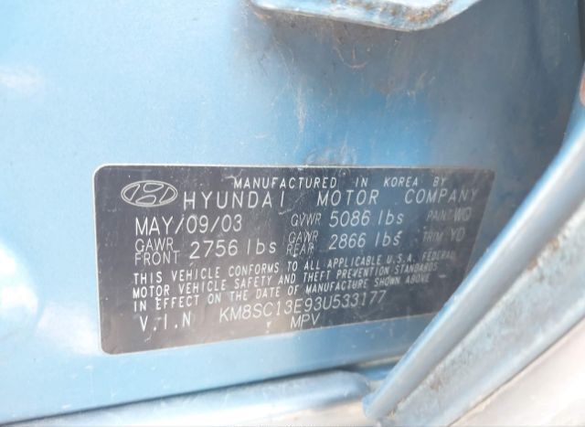 2003 HYUNDAI SANTA FE for Sale