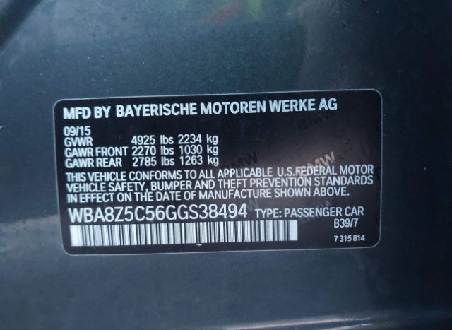 2016 BMW 328I GRAN TURISMO for Sale