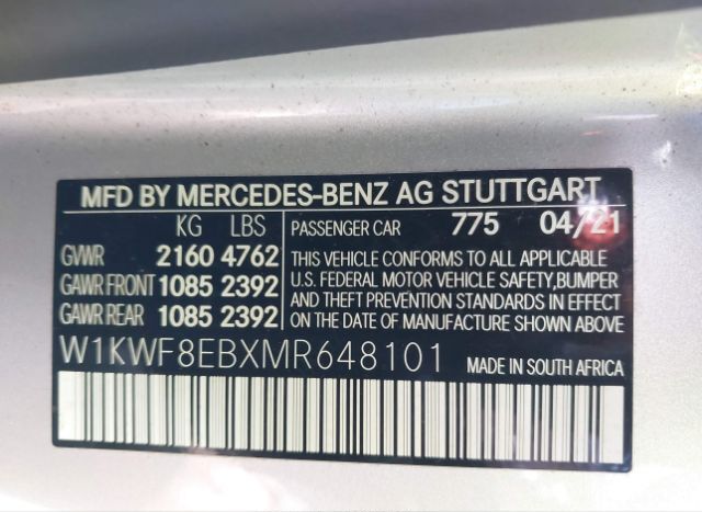 2021 MERCEDES-BENZ C 300 for Sale