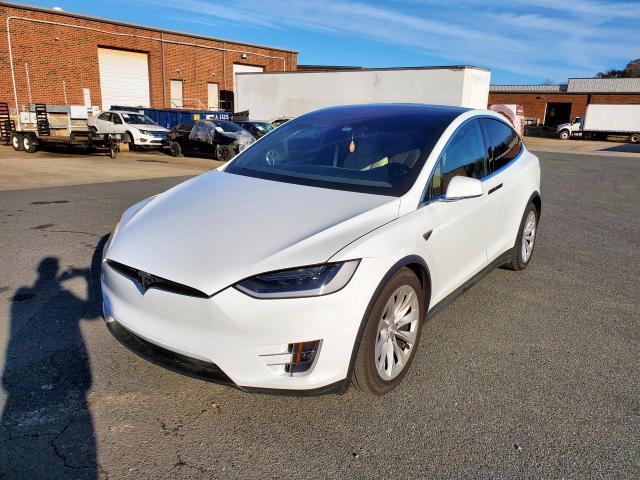 Salvage Car Tesla Model X 2016 White For Sale In China Grove