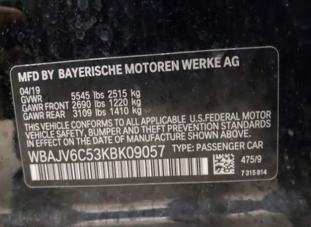2019 BMW 640I GRAN TURISMO for Sale
