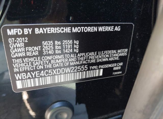2013 BMW 740LI for Sale