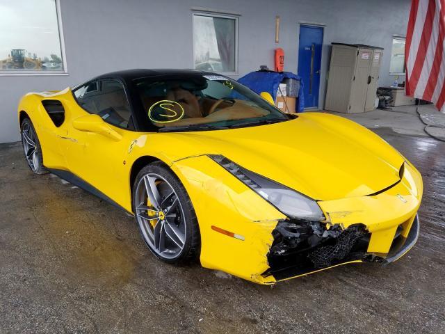 Salvage Car Ferrari 488 Gtb 2016 Yellow For Sale In Miami Fl