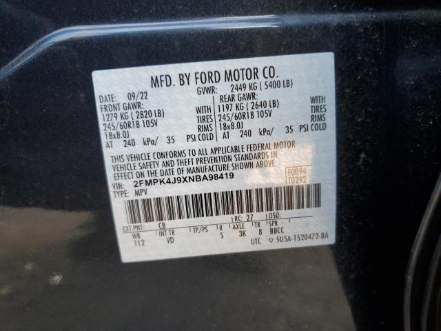2022 FORD EDGE SEL for Sale