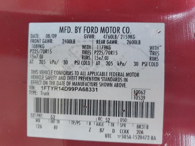 2009 FORD RANGER SUPER CAB for Sale