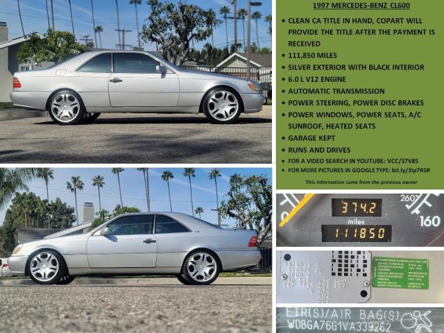 1997 MERCEDES-BENZ S 600 for Sale