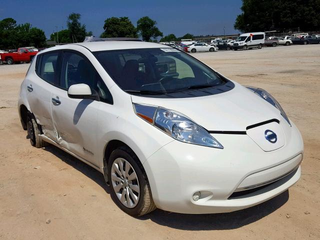 Salvage Car Nissan Leaf 2015 White For Sale In Tanner Al Online