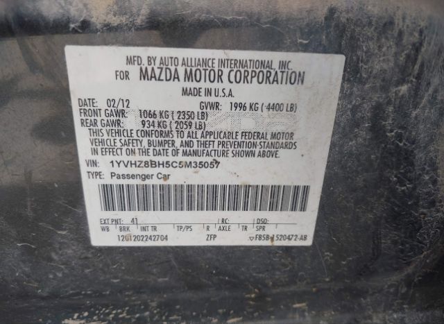 2012 MAZDA MAZDA6 for Sale