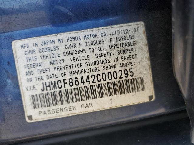 2002 HONDA ACCORD DX for Sale