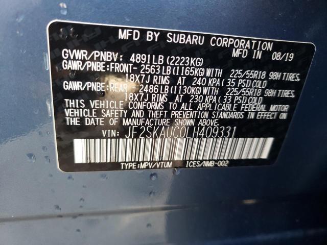 2020 SUBARU FORESTER for Sale