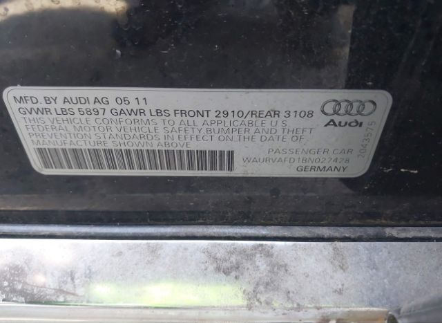 2011 AUDI A8 L for Sale