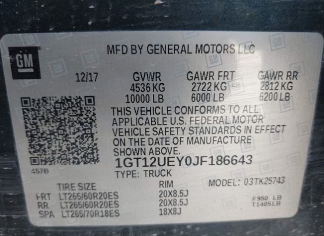 2018 GMC SIERRA 2500HD for Sale