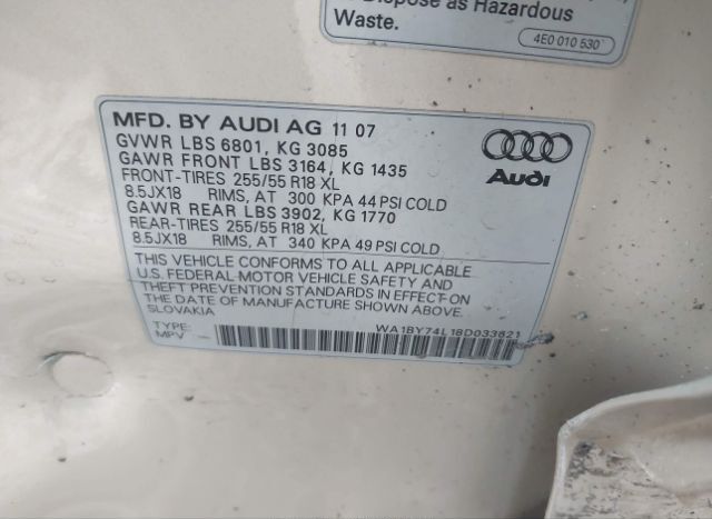 2008 AUDI Q7 for Sale