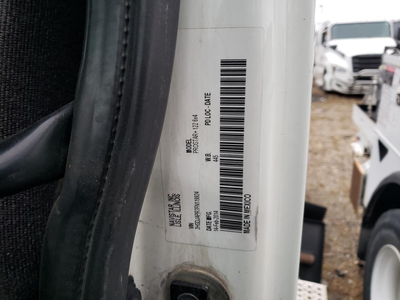 2015 INTERNATIONAL PROSTAR for Sale