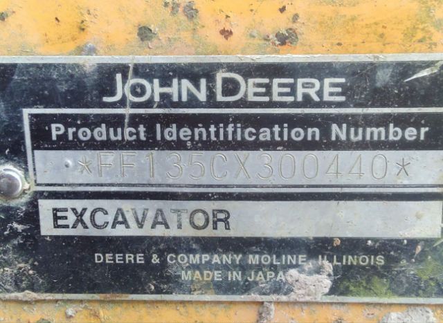 2010 JOHN DEERE 135G EXCAVATOR for Sale
