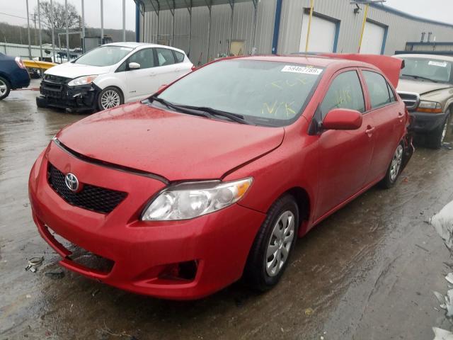 Salvage Car Toyota Corolla 2010 Red For Sale In Lebanon Tn Online