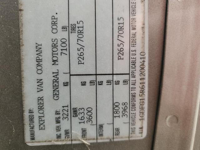 2001 GMC SAVANA RV G1500 for Sale