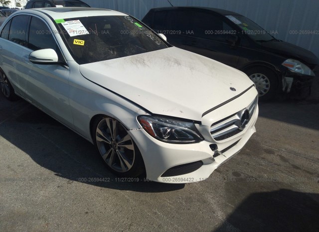 Salvage Car Mercedes Benz C Class 2018 White For Sale In Opa