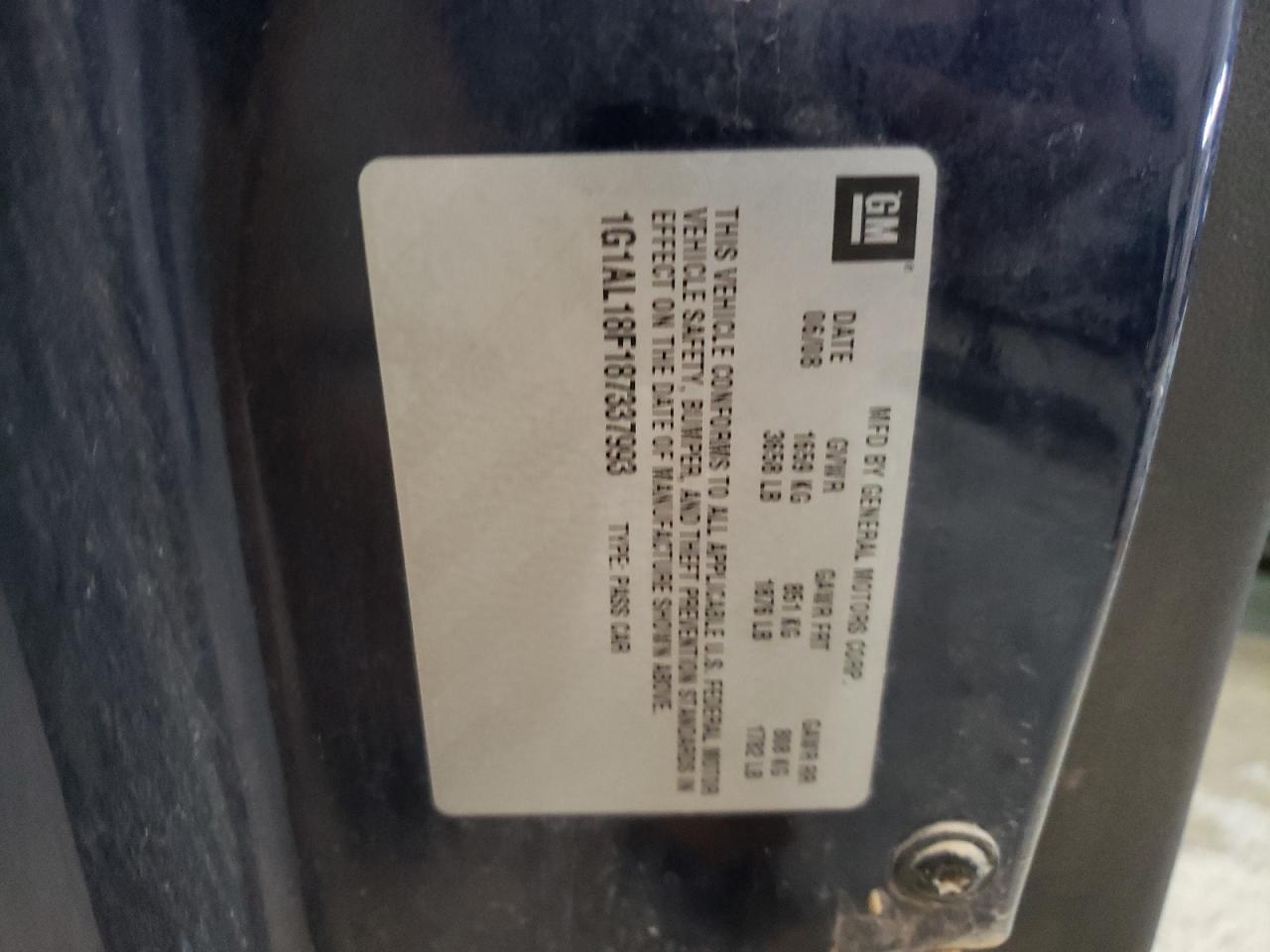 2008 CHEVROLET COBALT for Sale