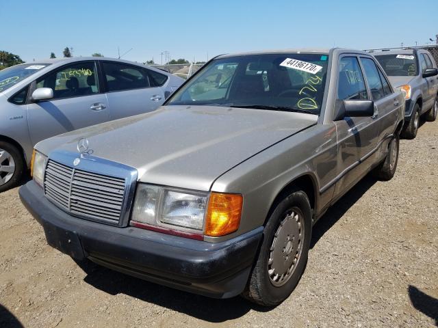 salvage car mercedes benz 190 1987 gold for sale in san martin ca online auction wdbdb28d8hf368867 ridesafely