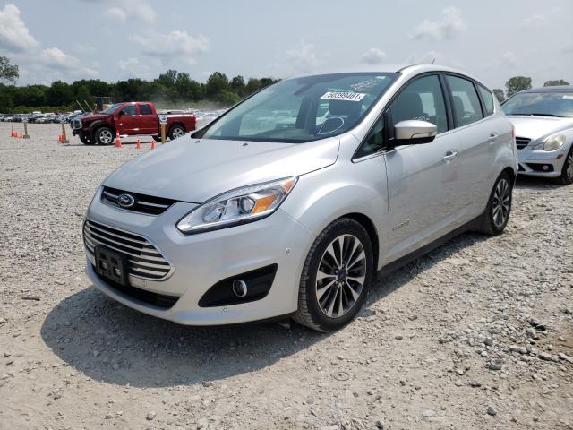 Salvage Car Ford C Max Hybrid 17 Silver For Sale In Des Moines Ia Online Auction 1fadp5du3hl