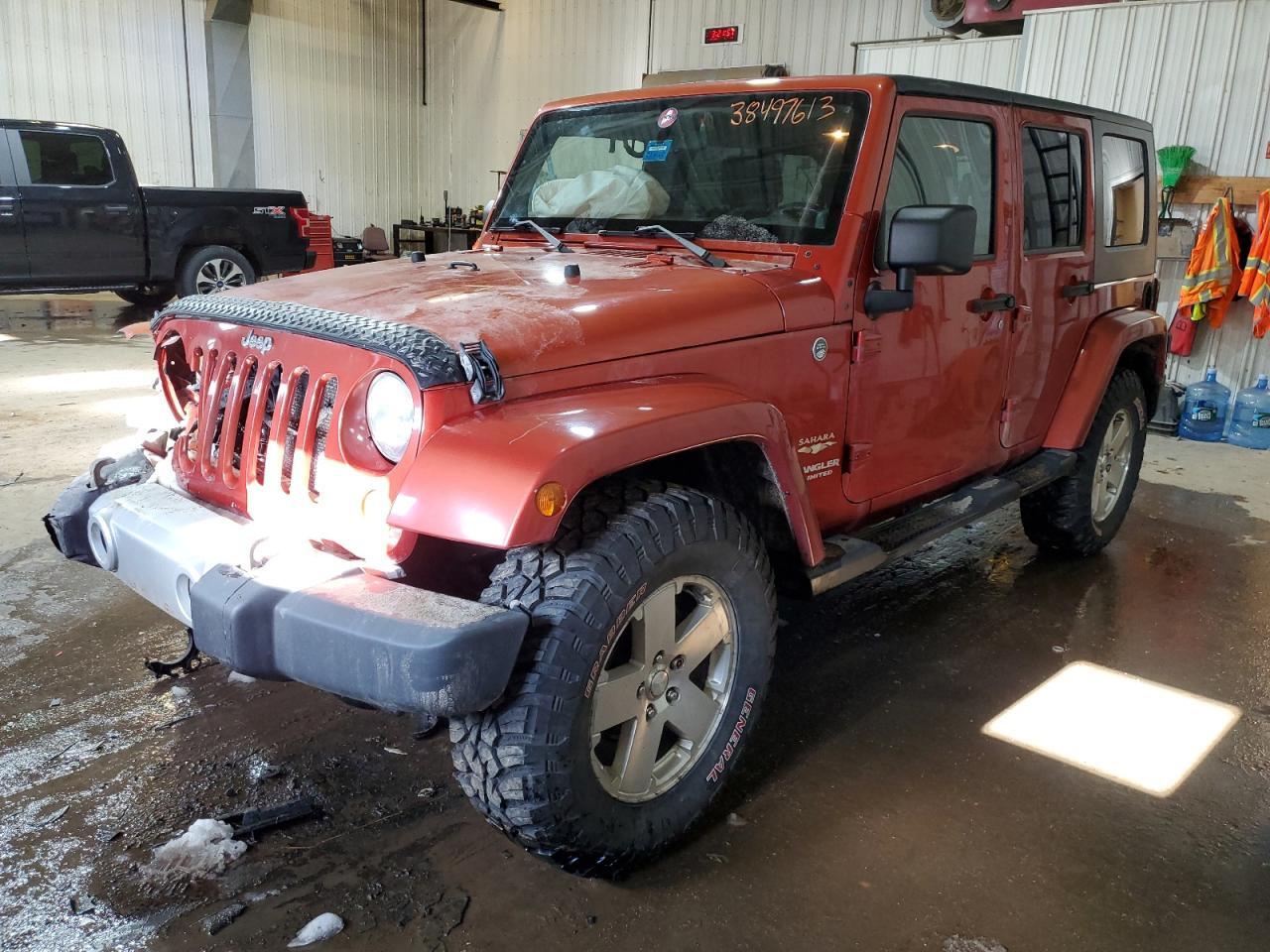 Auction Ended: Salvage Car 2009 Jeep Wrangler is Sold in LYMAN ME | VIN:  1J4GA59189L******