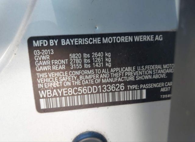 2013 BMW 750LI for Sale