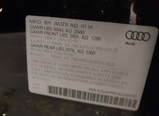 2015 AUDI SQ5 for Sale
