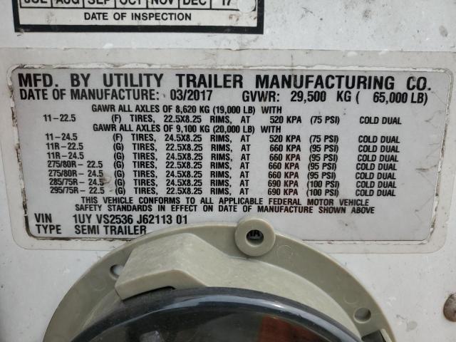 2018 UTILITY REEFER for Sale