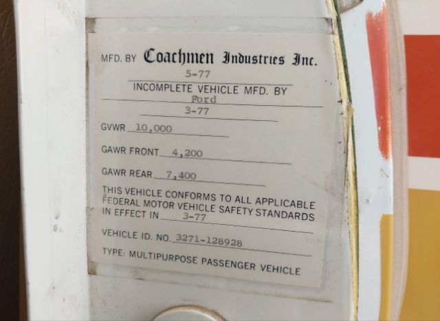 1977 COACHMEN LEPRECHAUN MOTORHOME for Sale