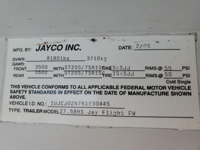 2006 JAYCO JAY FLIGHT 27.5RKS for Sale