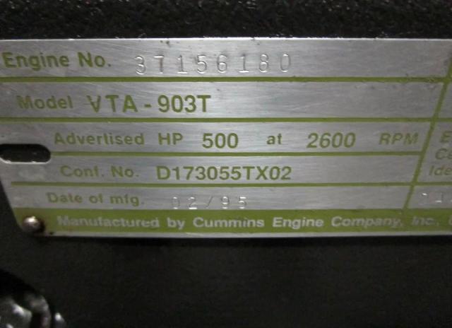1995 CUMMINS VTA28G5 for Sale