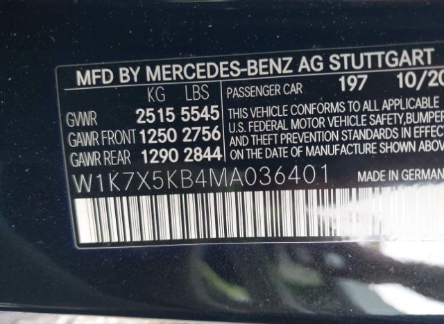 2021 MERCEDES-BENZ AMG GT 43 4-DOOR COUPE for Sale