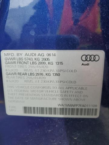 2015 AUDI Q5 TDI PRESTIGE for Sale