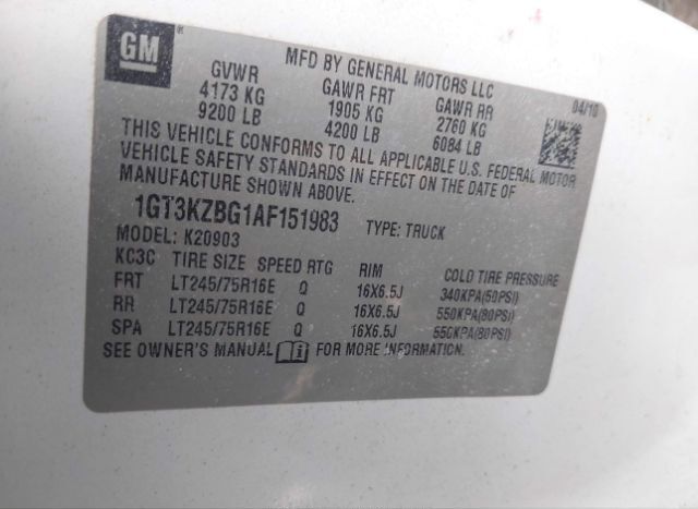 2010 GMC SIERRA 2500HD for Sale