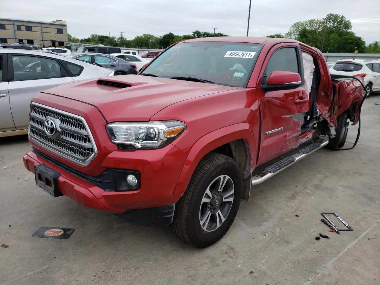 Salvage Car Toyota 2017 Red for sale in WILMER TX online auction 5TFDZ5BN6HX015263
