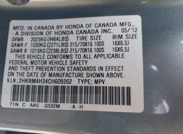 2012 HONDA CR-V for Sale