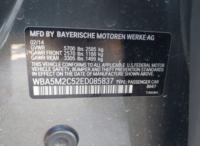 2014 BMW 535I GRAN TURISMO for Sale