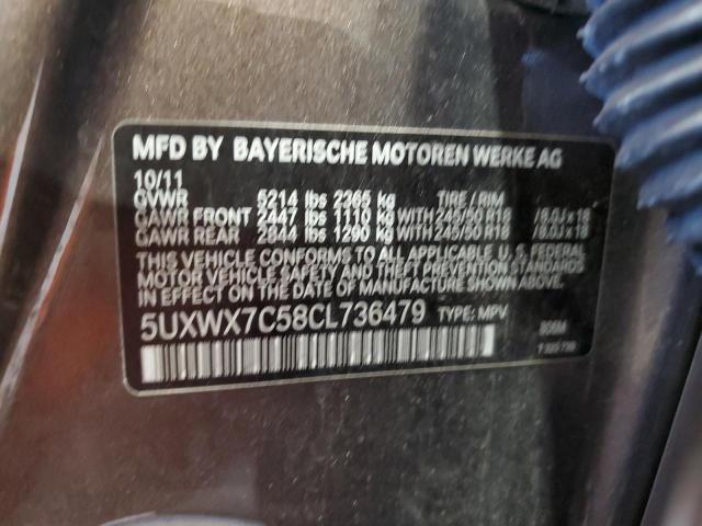2012 BMW X3 XDRIVE35I for Sale